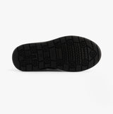 GEOX J RIDDOCK Boys Leather Touch Fasten School Shoes Black