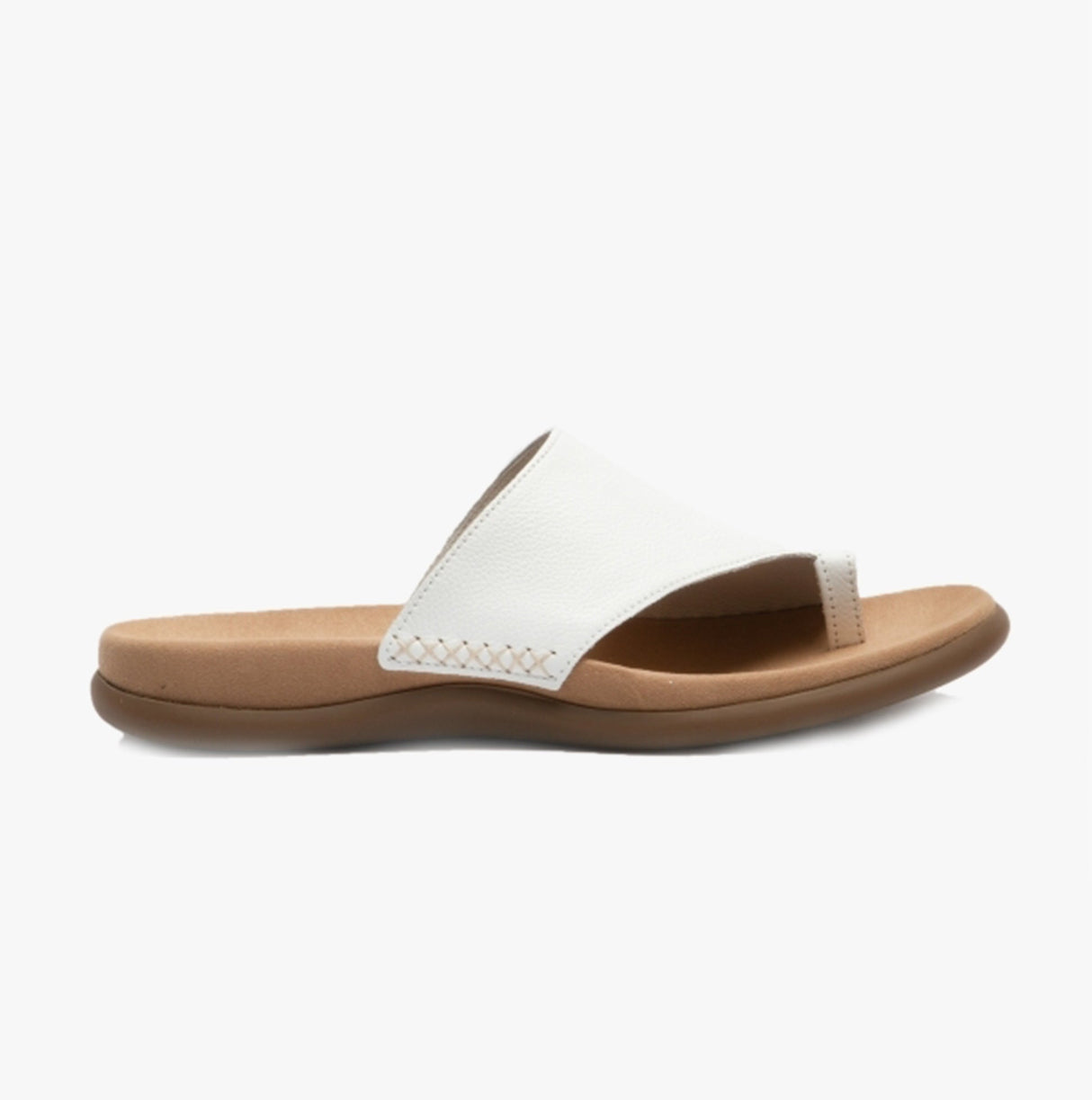 Gabor LANZAROTE Womens Leather Mule Sandals White