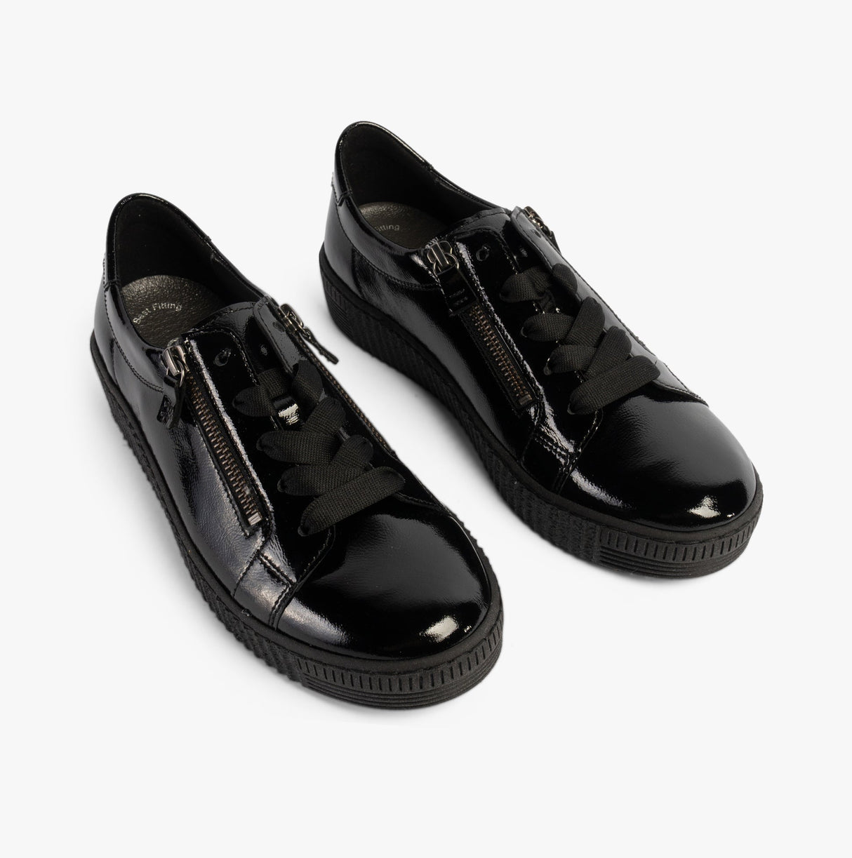 Gabor WISDOM Womens Trainers Black Patent