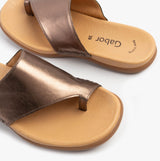 Gabor LANZAROTE Womens Sandals Silver Metallic