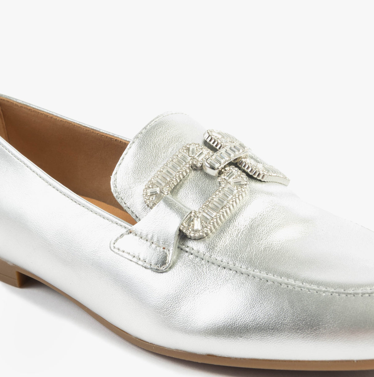 Gabor JACKIE Womens Loafers Silver