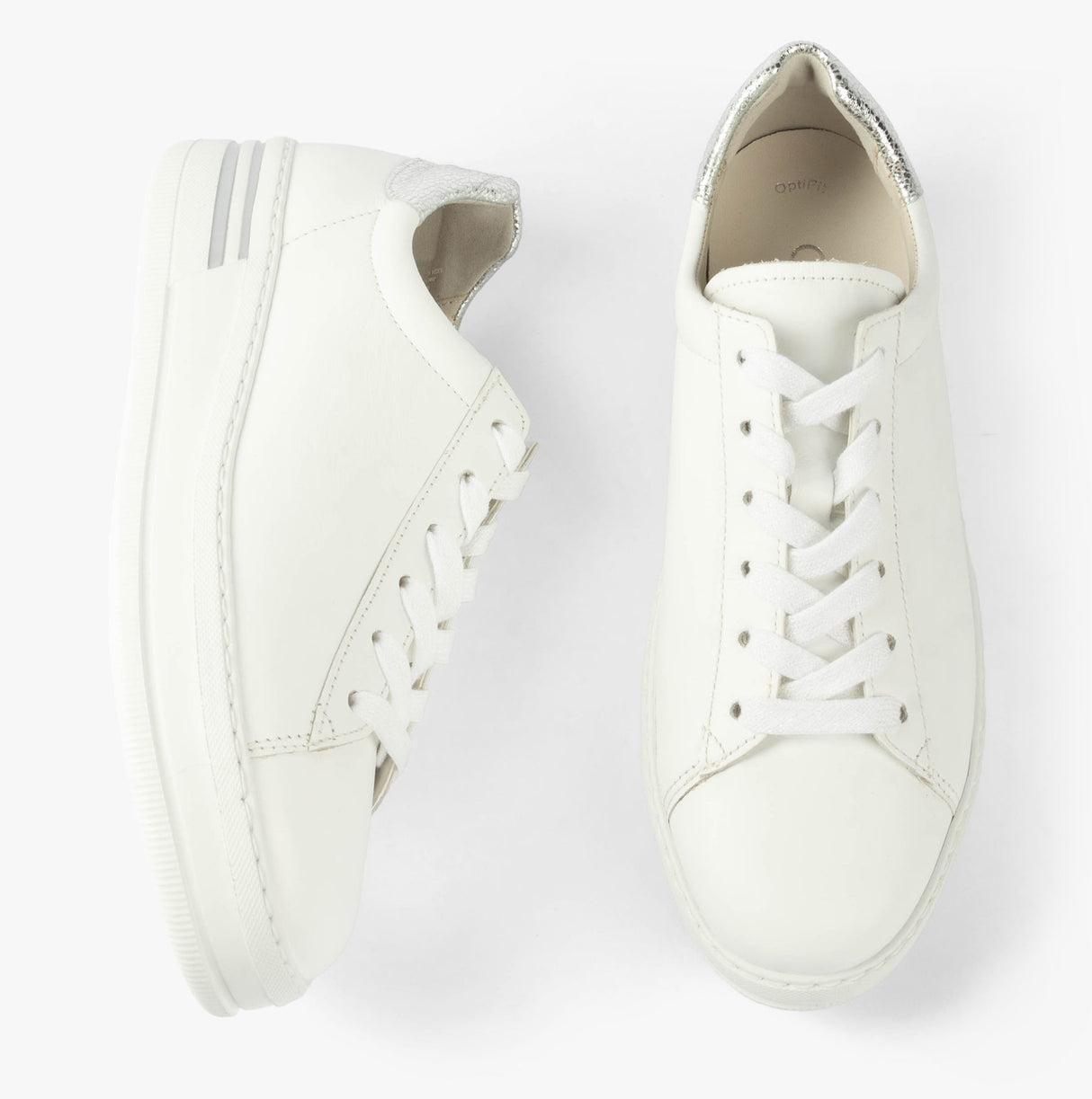 Gabor KEYSTONE Womens Trainers White/Pewter/Silver