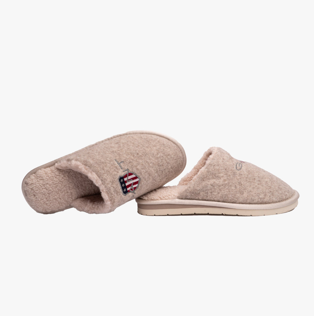 GANT PANTOFLI Womens Mule Slippers Taupe