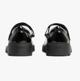 GEOX CASEY B Girls Patent Mary Jane School Shoes Black