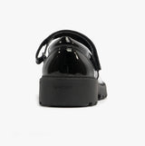 GEOX CASEY B Girls Patent Mary Jane School Shoes Black