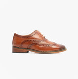 Goor TRAVIS JNR Boys Wingtip Brushed Brogues Dark Tan