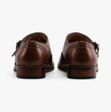 Goor JOSEPH Mens Mens Brogue Monk Shoes Brown