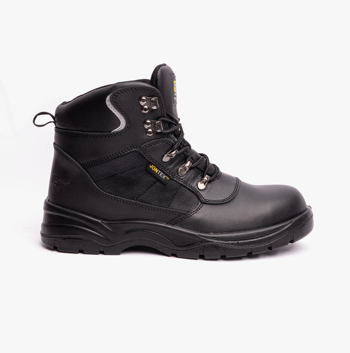 Grafters M161A Unisex Leather Safety Boots Black
