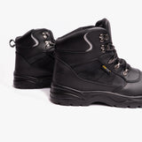 Grafters M161A Unisex Leather Safety Boots Black