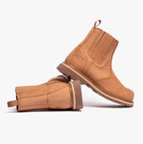 Grafters M763B Mens Leather Safety Boots Tan