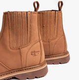 Grafters M763B Mens Leather Safety Boots Tan