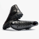 Grafters Unisex Leather Monkey Boots Black