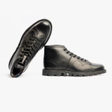 Grafters Unisex Leather Monkey Boots Black