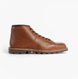 Grafters Unisex Leather Monkey Boots Waxy Brown