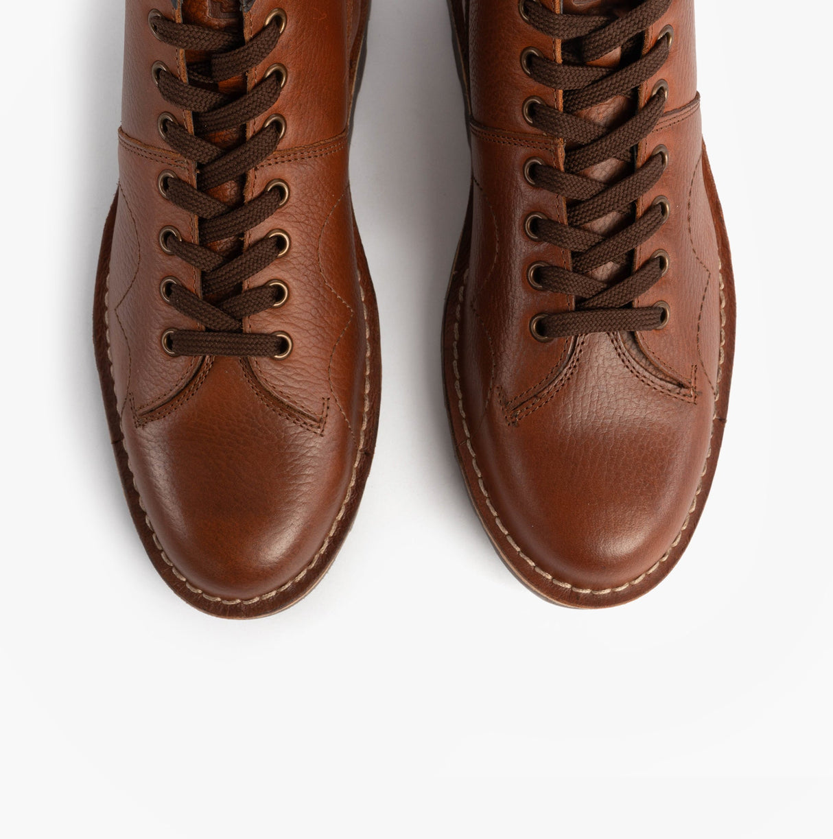 Grafters Unisex Leather Monkey Boots Waxy Brown