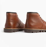 Grafters Unisex Leather Monkey Boots Waxy Brown