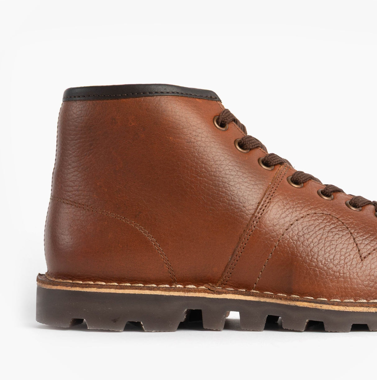 Grafters Unisex Leather Monkey Boots Waxy Brown