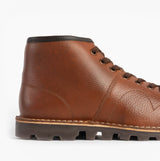 Grafters Unisex Leather Monkey Boots Waxy Brown