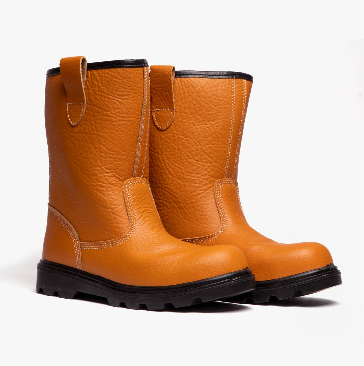 Grafters M021B Mens Rigger Safety Boots Tan