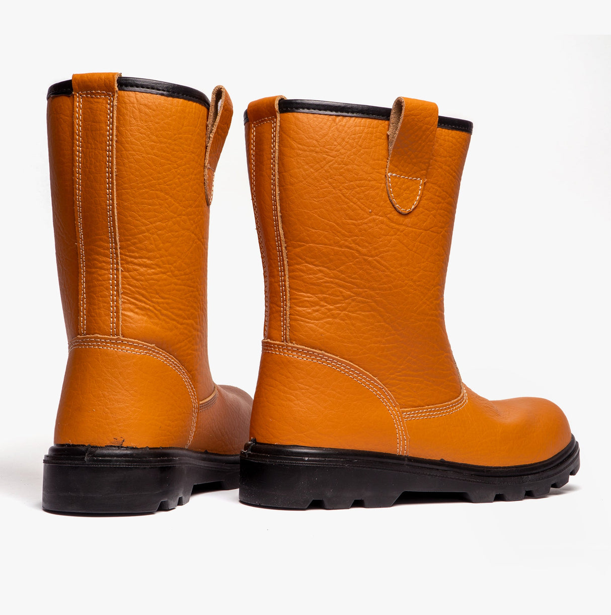 Grafters M021B Mens Rigger Safety Boots Tan