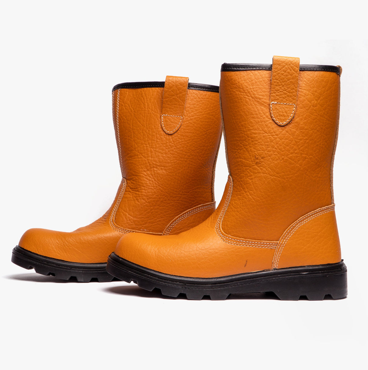 Grafters M021B Mens Rigger Safety Boots Tan