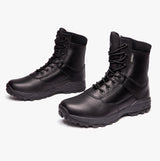 Grafters AMBUSH Unisex Waterproof Leather Work Boots Black