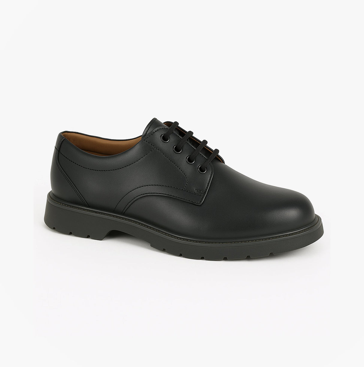 Grafters M181A Mens Leather Shoes Black