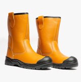 Grafters M239BSM Mens Rigger Safety Boots Tan