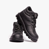 Grafters M240A Unisex Leather Safety Boots Black