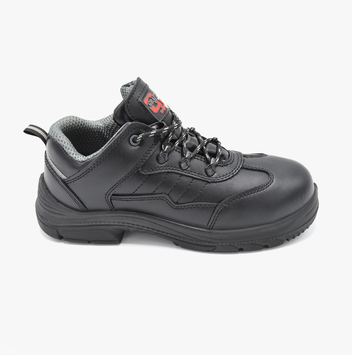 Grafters M303A Mens Super Wide Safety Trainers Black