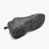 Grafters M303A Mens Super Wide Safety Trainers Black