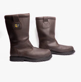 Grafters KNOX Mens Rigger Safety Boots Oily Brown