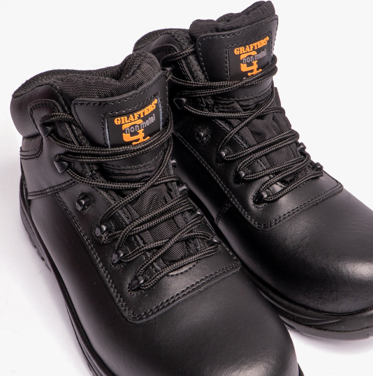Grafters M466A Unisex Composite Toe Safety Boots Black