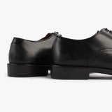 Grafters DUSTIN Mens Leather Oxford Cadet Shoes Black