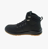 Grafters M513A Unisex Nubuck Steel Toe Boots Black