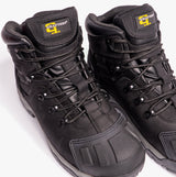 Grafters M514A Mens Leather Safety Boots Black