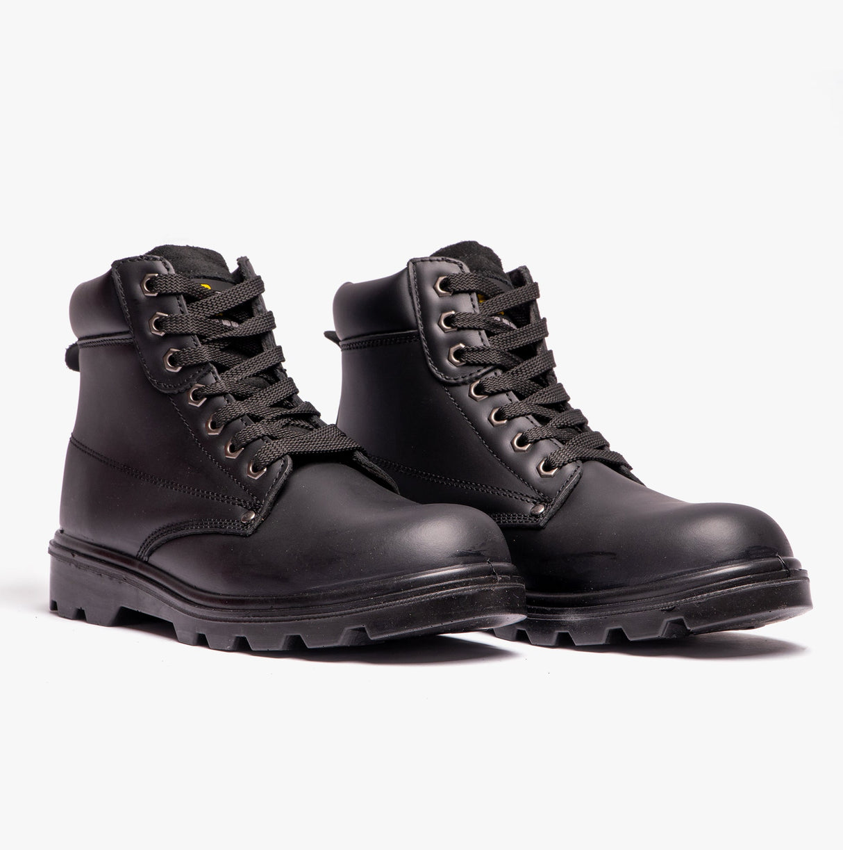 Grafters M569A Unisex Leather Safety Boots Black