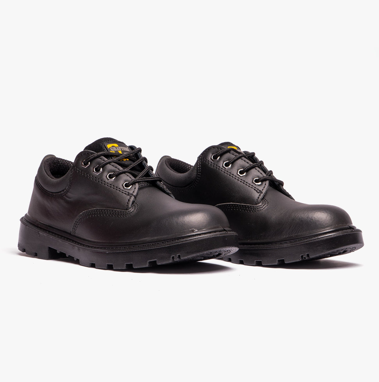 Grafters CONTRACTOR Unisex Leather Safety Shoes Black