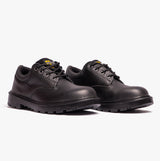 Grafters CONTRACTOR Unisex Leather Safety Shoes Black