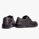 Grafters CONTRACTOR Unisex Leather Safety Shoes Black