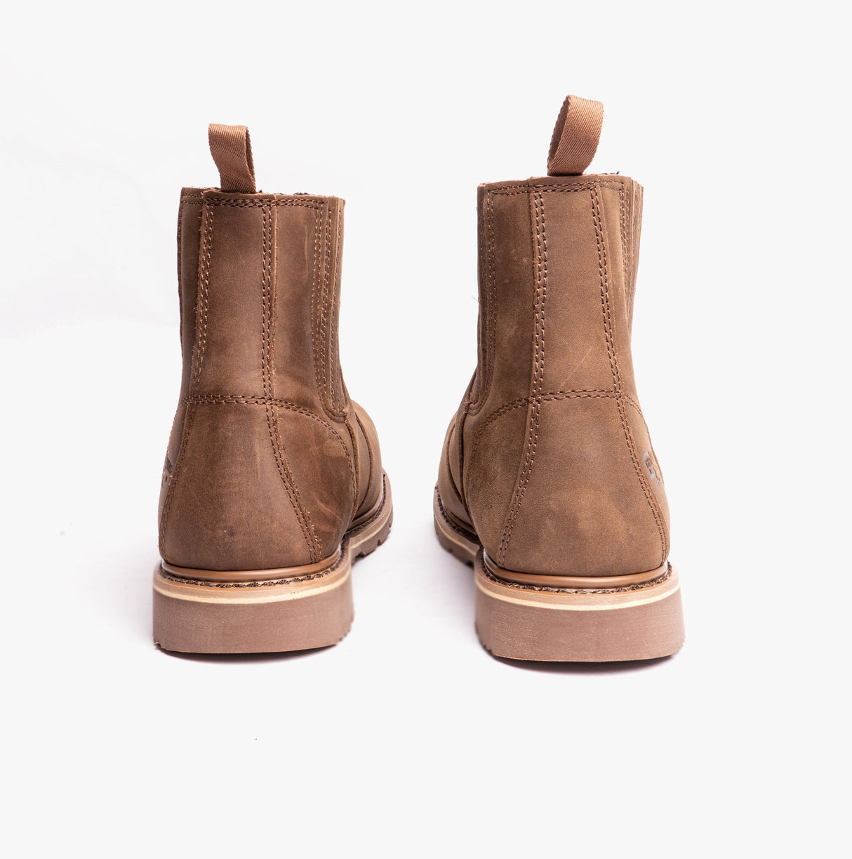 Grafters M763DB Mens Leather Safety Boots Dark Brown