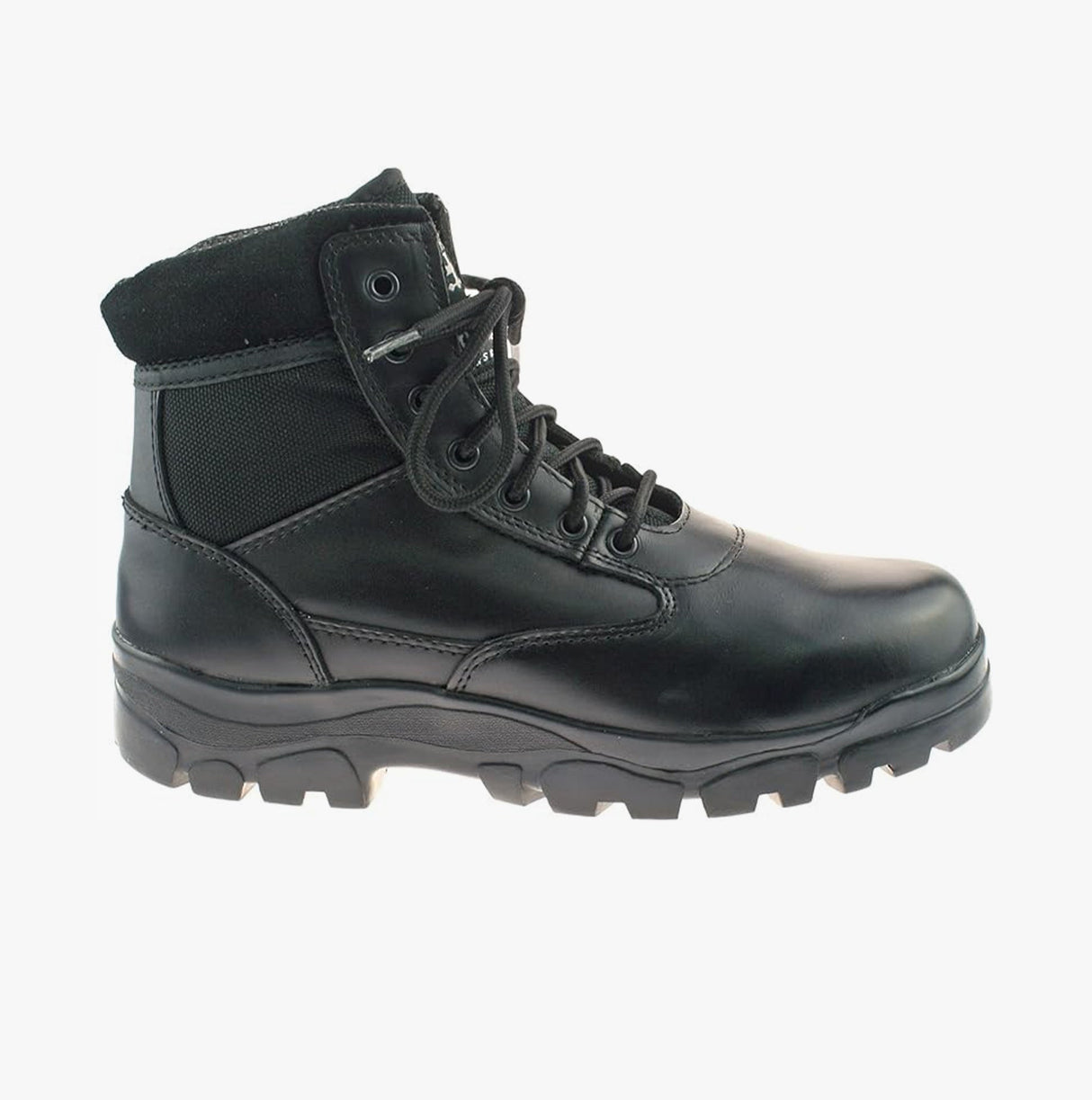 Grafters SHERMAN Unisex Leather Work Boots Black