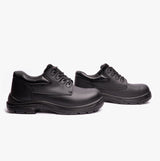 Grafters M9504A Mens Leather Super Wide Safety Shoes Black