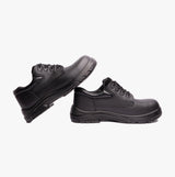 Grafters M9504A Mens Leather Super Wide Safety Shoes Black