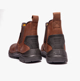 Grafters M9509B Mens Super Wide Dealer Safety Boots Brown