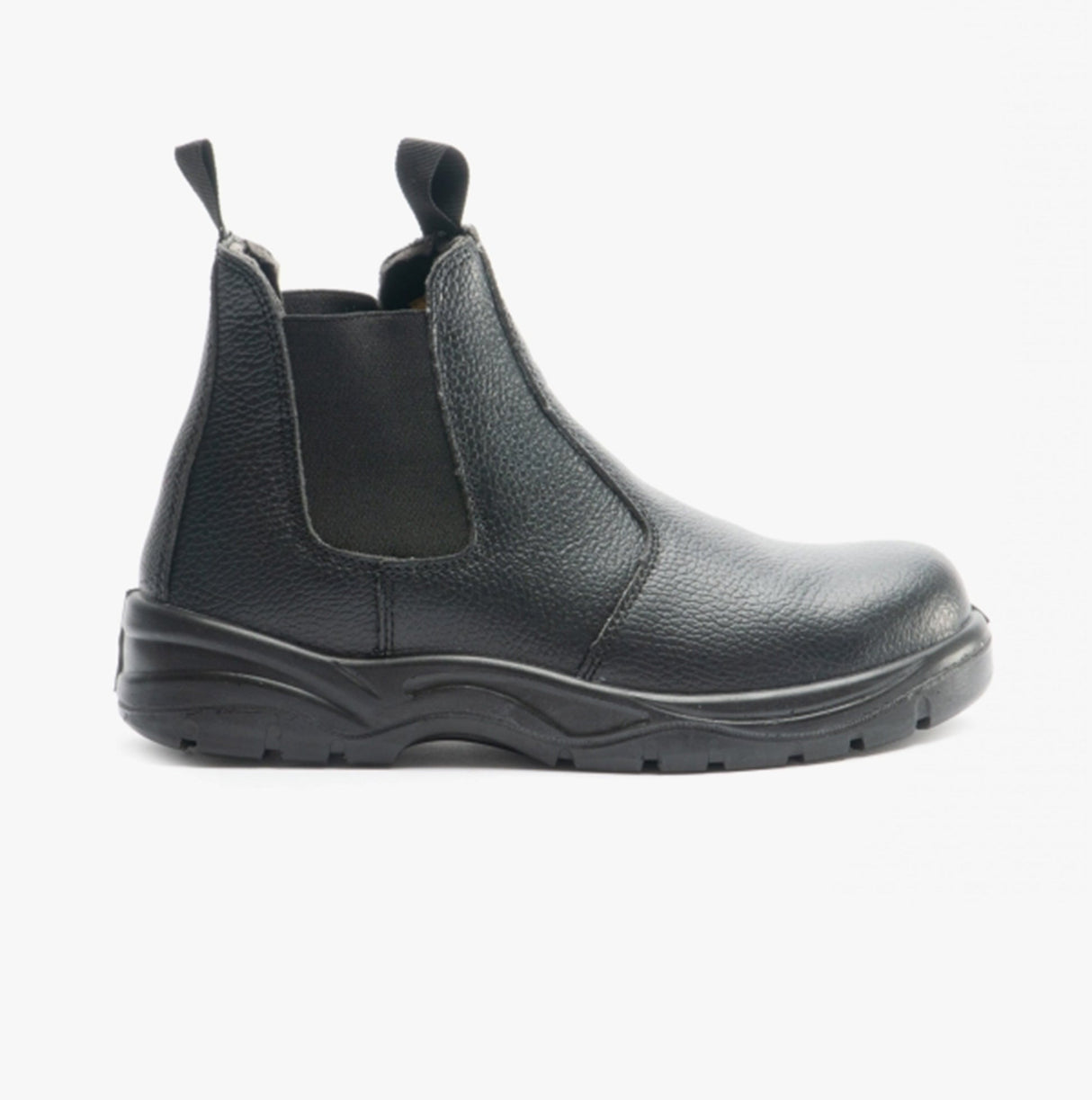 Grafters M955A Mens Leather Chelsea Safety Boots Black