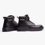 Grafters M958A Mens Leather Safety Boots Black