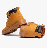 Grafters M958N Mens Leather Safety Boots Honey