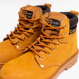 Grafters M958N Mens Leather Safety Boots Honey