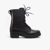 Grafters M9666A Unisex Leather Assault Boots Black